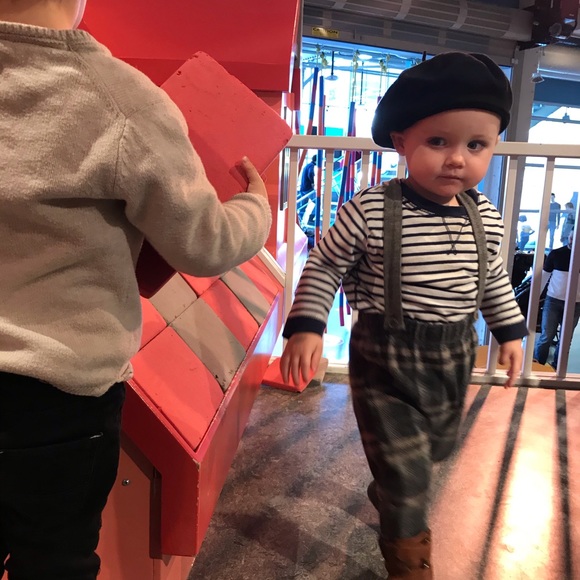 Zara Knit Plaid Pants 18-24M - Picture 4 of 5